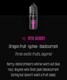 POD FREE RIOT KURO NIC SALTS 10ML / 10MG OR 20MG FULL RANGE