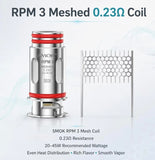 SMOK COIL ATOMIZER RPM3 COLLECTION PER PACK